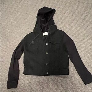 Wallflower Charcoal Utility Jacket with Hood